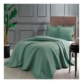 Taç Yeşil Glory Çift Kişilik Yatak Örtüsü