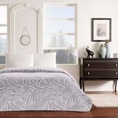 Taç Zoe Tek Kişilik Gri Battaniye