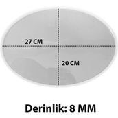 Tahtakale Toptancı Epoksi Oval Söz ve Nişan Tepsisi Kalıbı 27X20 cm - Standart