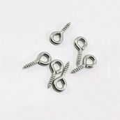 Tahtakale Toptancı Metal Takı ve Obje Halkası Vidalı 1 cm (1000 Adet) Gümüş