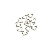 Tahtakale Toptancıları Anahtarlık Montaj Halkası Üçgen Takı Bağlantı Halkası 14x11 MM (100 Adet) Gümüş