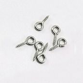 tahtakale toptancıları Metal Takı Ve Obje Halkası Vidalı 1 Cm (100 Adet) Gümüş