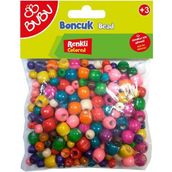 Tahtakalehobi Bubu Ahşap Yuvarlak Boncuk Renkli Karışık