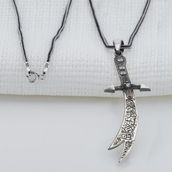 Takıhan 925 Ayar Gümüş Hz. Ali Kılıcı Zülfikar Erkek Kolye