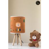 Talia Home Aslan Lion Desenli Çocuk Odası Abajur Masa Lambası TLAB-011