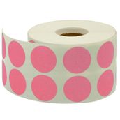 Tanex 20 mm 2500 Adet Pembe Nokta Etiket