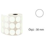 Tanex 30 mm 2000 Adet Gri Nokta Etiket