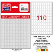 Tanex OFC-104 Beyaz Ofis Etiketi