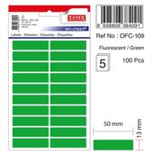 Tanex OFC-109 Flo Yeşil 100 Adet Ofis Etiketi