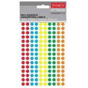 Tanex OFC-127 Mıx Color 8 mm 750 Adet Ofis Etiketi