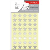 Tanex OFC-143 17 mm 84'lü Silver Yıldız Etiketi
