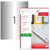 Tanex TW-2000 210x297 mm 25 Adet Silver Lazer Etiket