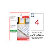 Tanex TW-2004 Beyaz 99.1x139 mm 400 Adet Yazıcı Etiketi