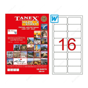 Tanex TW-2016 99,1x34 mm Laser Etiket