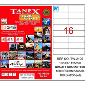 Tanex TW-2105 Lazer Etiket
