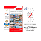 Tanex TW-2116 116x41 mm Laser Etiket
