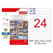 Tanex TW-2140 24x25 600'lü Polyester Etiket
