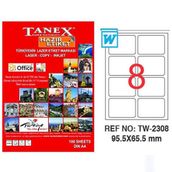 Tanex TW-2308 95.5x65.5 mm Lazer Etiket
