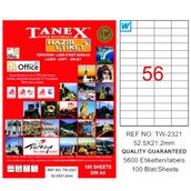Tanex TW-2321 52x21 cm Laser Etiket