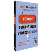 Tasarı - TYT DGS KPSS ALESS MSÜ Türkçe Cümlede Anlam Video Ders Notları