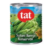Tat 800 gr Sultani Bamya Teneke Konserve Sebze