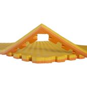 Tatami Minderi 1 Adet 100X100 26MM çift taraflı renk - Sarı - Turuncu