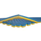tatami minderi 100x100 26mm kalınlık (mavi-sarı)