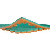 tatami minderi 100x100 26mm kalınlık (su yeşili-turuncu)