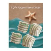TAYBAMBoo FUUNY Yürüyen Yüzme Kolluk Her Yaşa Uygun İki Çift Çocuk Kolluk Yüzme Kolluk Deniz Kolluk