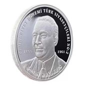 TCMB Darphane Adnan Menderes 2022 1 Ons Gümüş Sikke Coin