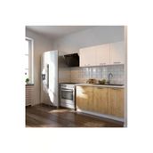 Tdesigno Feyza Hazır Mutfak Dolabı 140 Cm - Safir Meşe Beyaz Teşhir