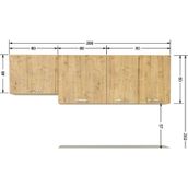 Tdesigno İpek 200 cm Safir Meşe Alt Mutfak Dolabı