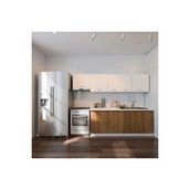 Tdesigno Oya 260 CM Ceviz Beyaz Mutfak Dolabı