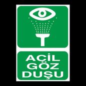 Technopa Acil Göz Duşu 60 x 90 cm Uyarı Levhası