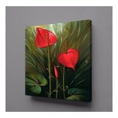 Technopa Antoryum Çiçeği 110x110 cm Kanvas Tablo