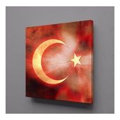 Technopa Bayrağın Işıldaması 90x90 cm Kanvas Tablo