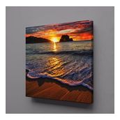 Technopa Deniz Kum Güneş 60x60 cm Kanvas Tablo