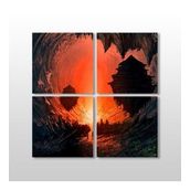 Technopa Dijital Dünya 140x140 cm Kanvas Tablo