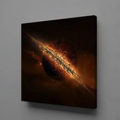 Technopa Gezegen Temalı 30x30 cm Kanvas Tablo