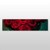 Technopa Gül Kırmızı 270x90 cm Kanvas Tablo