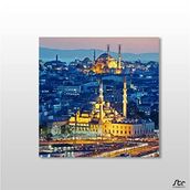 Technopa Sepya Süleymaniye Camii 190x190 cm Kanvas Tablo