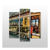 Technopa Tramvay 111x120 cm Kanvas Tablo