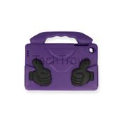 Techtrove İpad 5 Air 9.7 Kılıf Stand Olabilen Çocuklar İçin Sevimli Tablet Kılıfı Mor