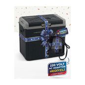 Tecnopoint 50 Litre Tek Kapak Oto Buzdolabı 12V/24V/220V Kompresörlü Araç Buzdolabı