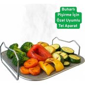 Tefal FW201 Easy Fry Grill Steam Uyumlu Tel Raf | Buharda Pişirme Aparatı - Paslanmaz Çelik