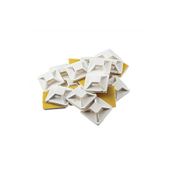 Tek-İş Beyaz 19x19x3.9 mm 50 Adet Kablo Bağı Yapışkanlı Yapışkanlı Kroşe