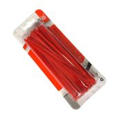 Tek-İş Kırmızı Plastik Kablo Bağı | 140mm x 2.5mm | 50 Adet | Cırt Kelepçe Seti | Kablo Düzenleyici Klips