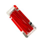 Tek-İş Kırmızı Plastik Kablo Bağı Seti | 100mm x 2.5mm | 50 Adet | Dayanıklı Cırt Kelepçe | Kablo Düzenleyici