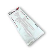 Tek - İş Plastik Kablo Bağı, Cırt Kelepçe 200-250-300 mm x 3.6 mm, 60 Adet, Beyaz