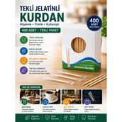 Tekli Jelatinli Kürdan 400 Adet Hijyenik Paket Cafe Restoran Otel Kullanımı İçin Ekonomik Set